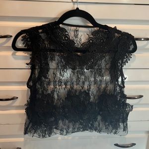 Gorgeous black see through top
